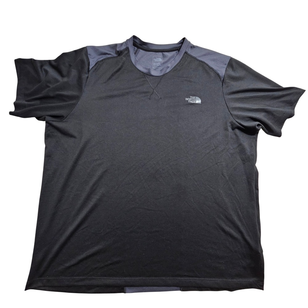 The North Face T-Shirt Mens XL Black FlashDry Performance Short Sleeve Tee